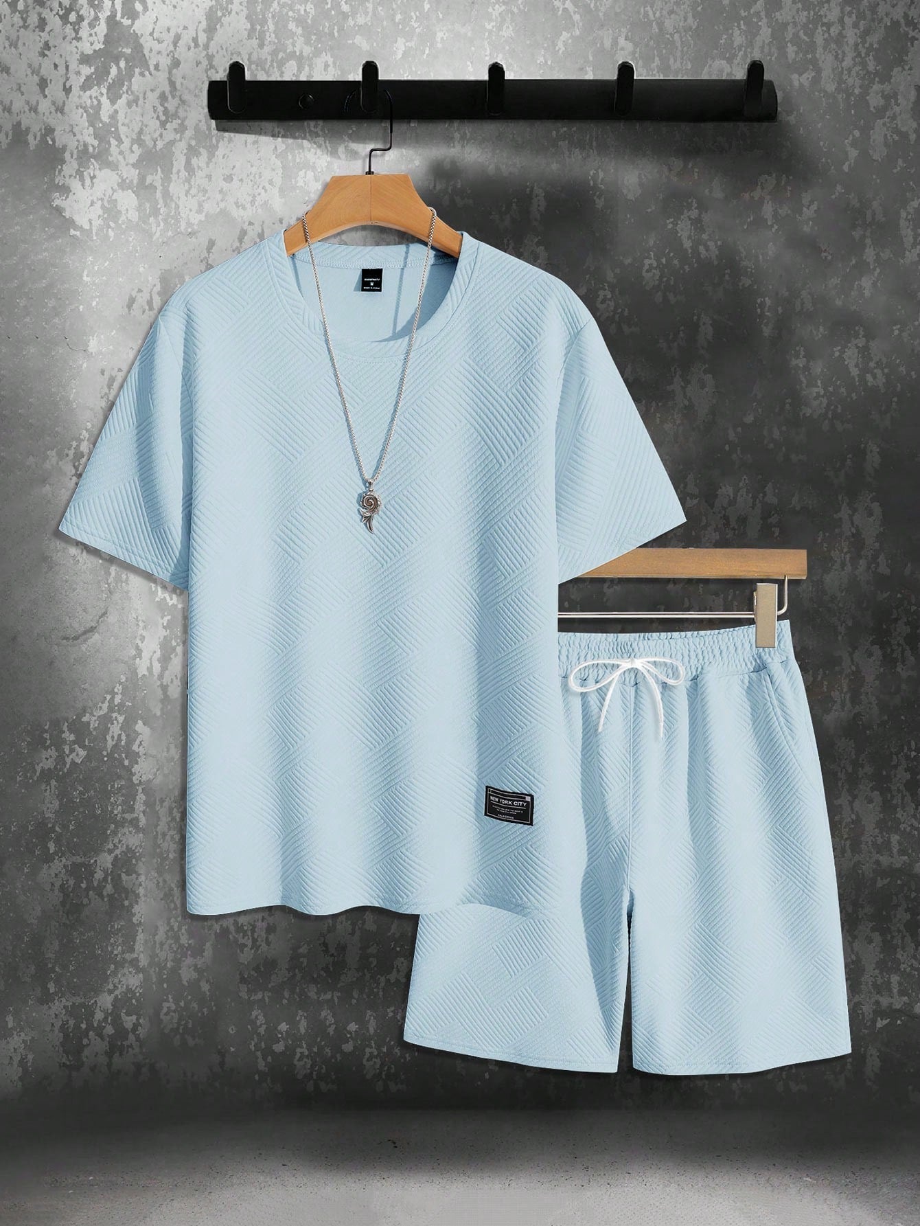 LuchtFit Heren Zomerset met Oversized T-Shirt en Sportieve Shorts