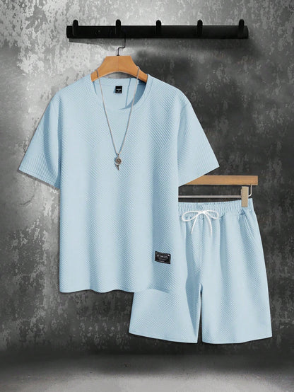 LuchtFit Heren Zomerset met Oversized T-Shirt en Sportieve Shorts