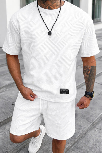 LuchtFit Heren Zomerset met Oversized T-Shirt en Sportieve Shorts