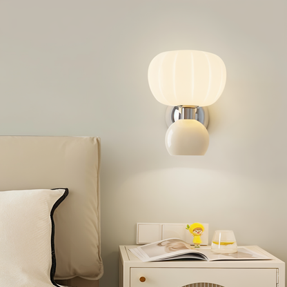 PompoenLicht LED Wandlamp met Draaiknop voor Sfeervolle Verlichting