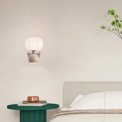 PompoenLicht LED Wandlamp met Draaiknop voor Sfeervolle Verlichting