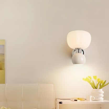 PompoenLicht LED Wandlamp met Draaiknop voor Sfeervolle Verlichting