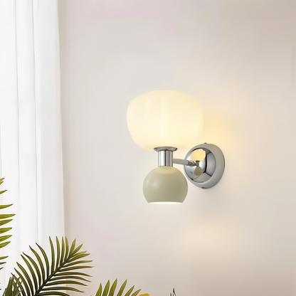 PompoenLicht LED Wandlamp met Draaiknop voor Sfeervolle Verlichting