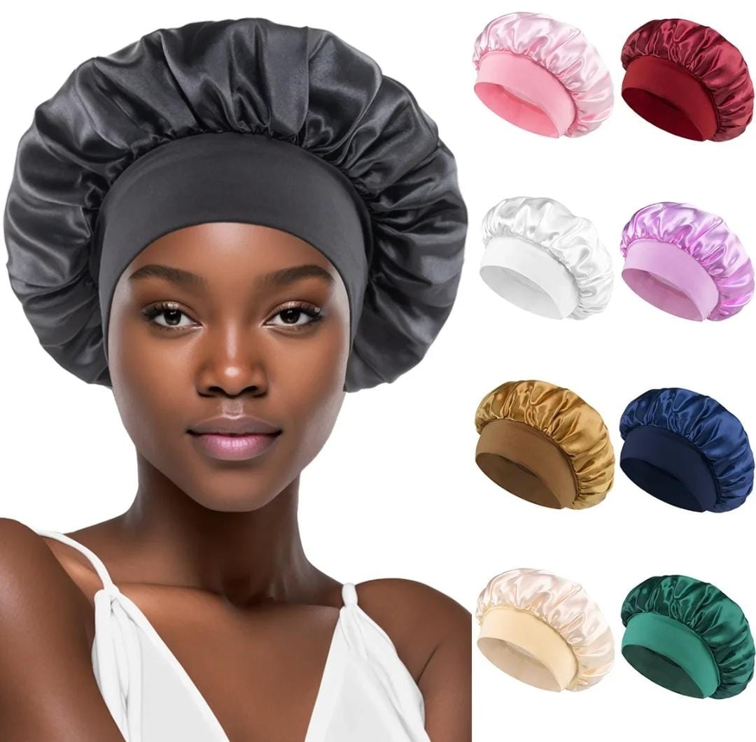 HairProtect - 2-delige set met satijnen slaapmuts