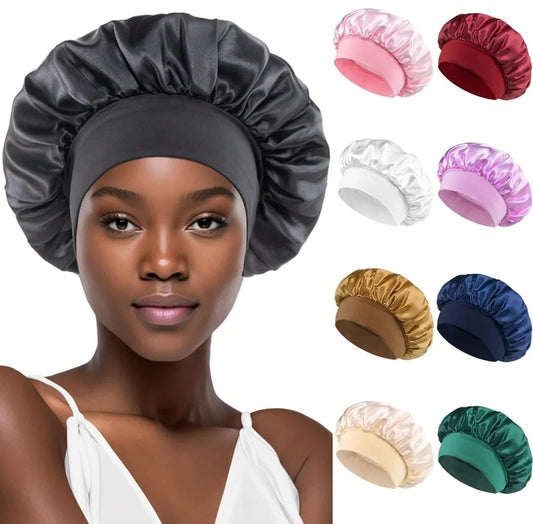 HairProtect - 2-delige set met satijnen slaapmuts