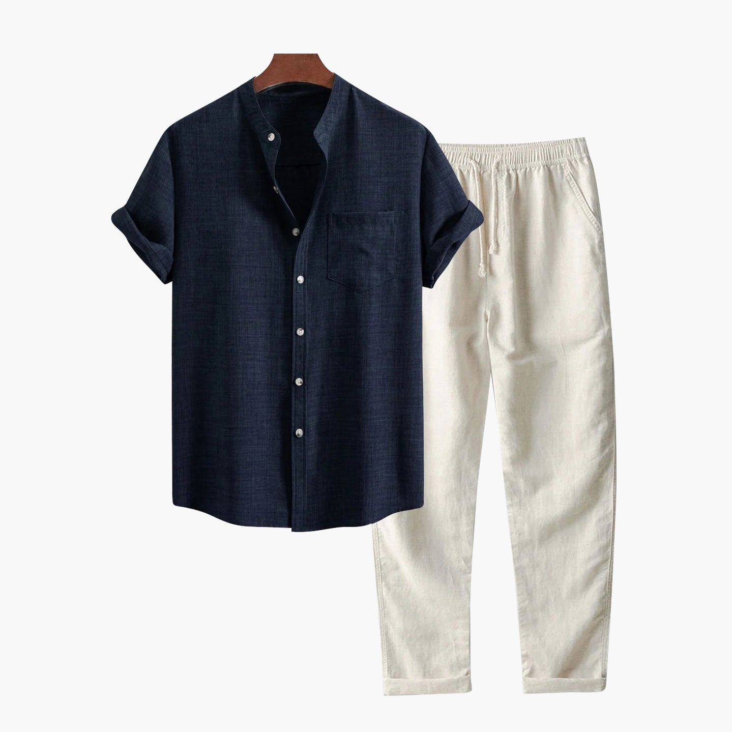 Ventaro Linnen Zomerset Heren Overhemd Broek Comfortabel