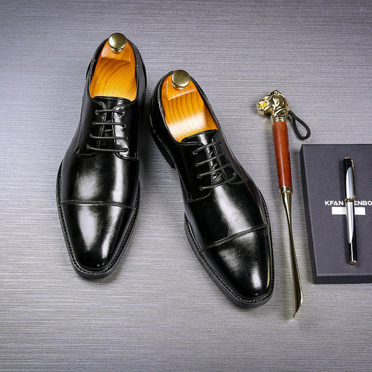 Luxe Vareno Leren Herenschoenen Klassieke Oxford Stijl