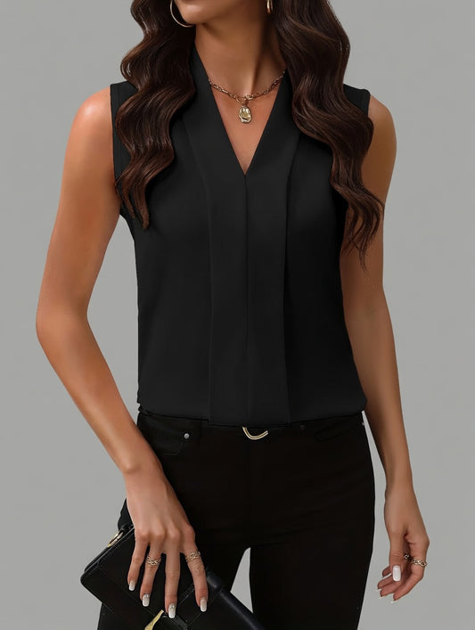 Liora luchtige mouwloze damestop casual zomertop elegant
