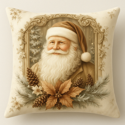 Kussenhoes Kerst Fluweel Vintage Stijl