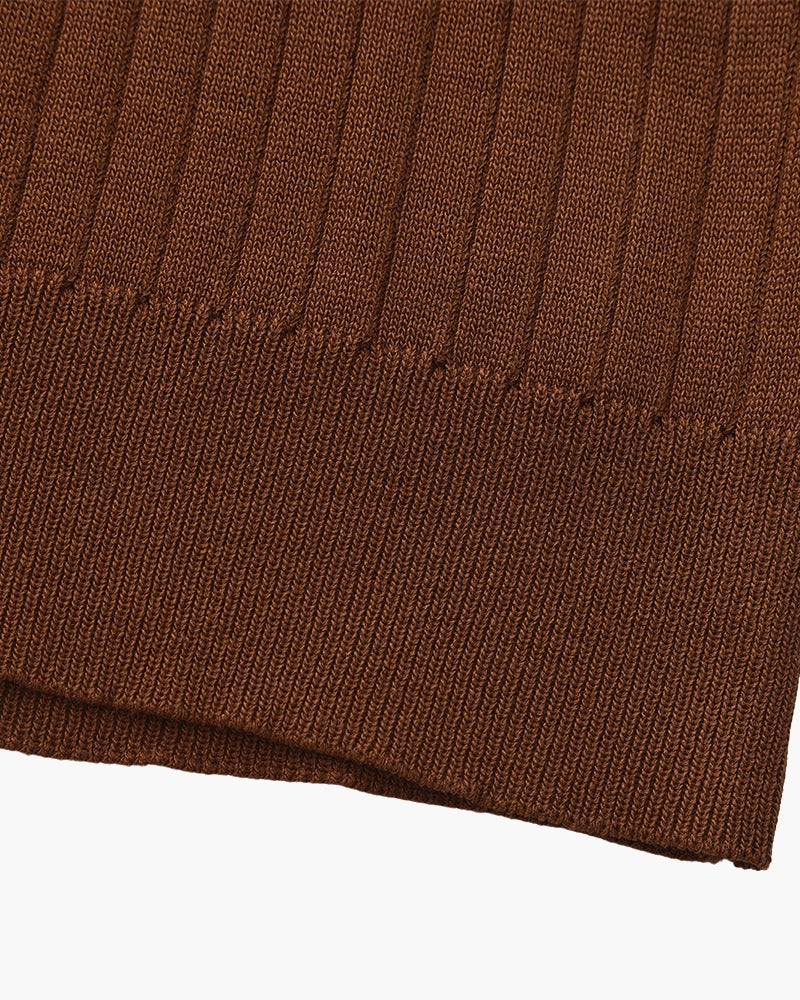 Heren Poloshirt met Fijnrib en Open Kraag voor Zomer
