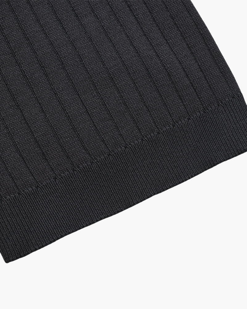 Heren Poloshirt met Fijnrib en Open Kraag voor Zomer