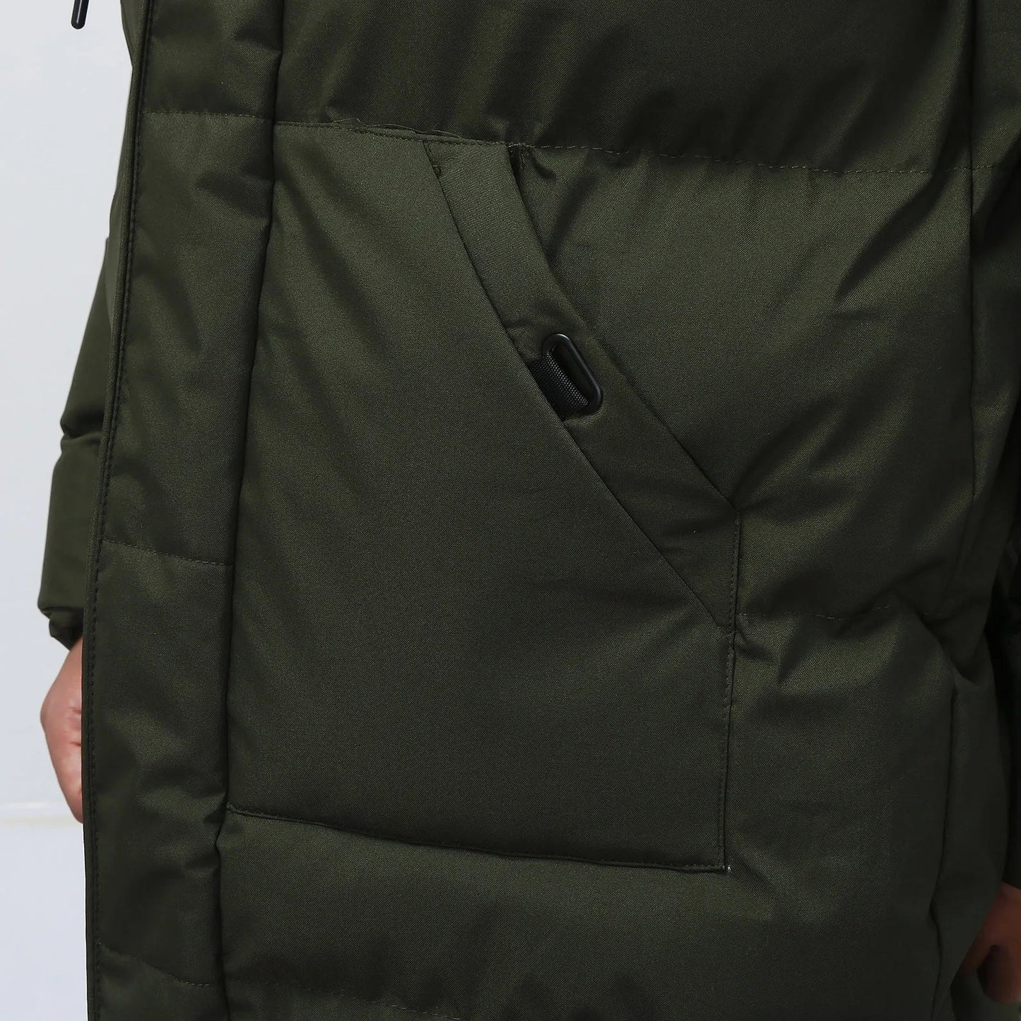 Nordvik Lange Heren Winterjas met Capuchon en Warme Donsvoering