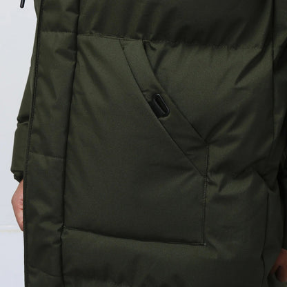 Nordvik Lange Heren Winterjas met Capuchon en Warme Donsvoering