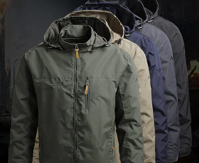 Legerstorm – Herenjas met Capuchon, Ritssluiting en Tactische Look