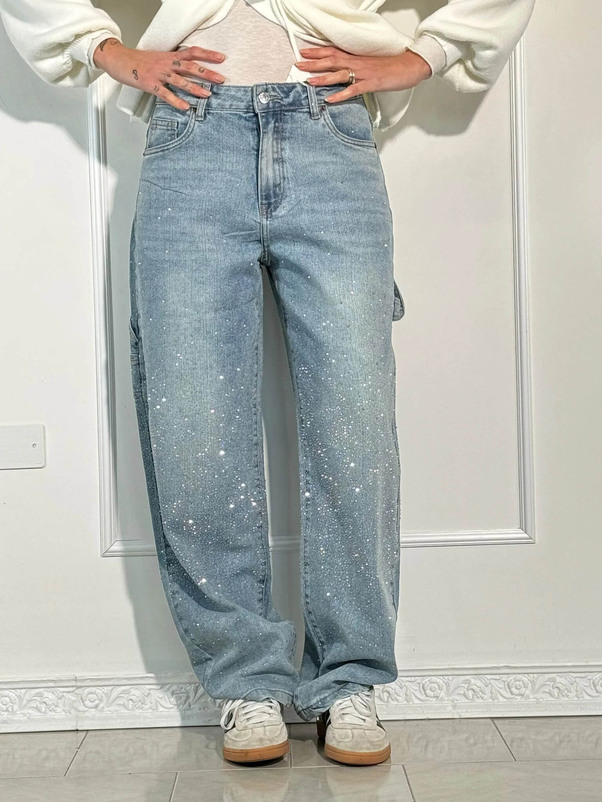 Jasmijn Dames Wijde Spijkerbroek – Loose Fit Jeans met Comfortabele Pasvorm