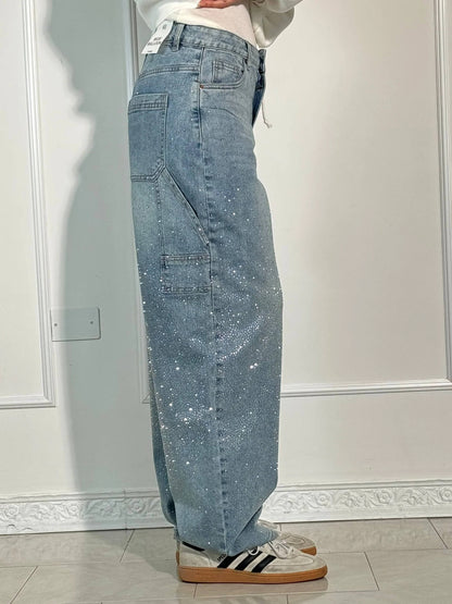 Jasmijn Dames Wijde Spijkerbroek – Loose Fit Jeans met Comfortabele Pasvorm