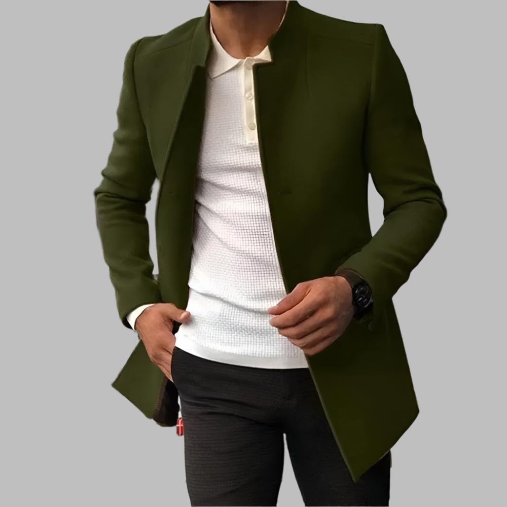 Moderne Herenblazer Zonder Knopen – Elegant & Veelzijdig