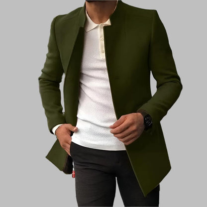 Moderne Herenblazer Zonder Knopen – Elegant & Veelzijdig