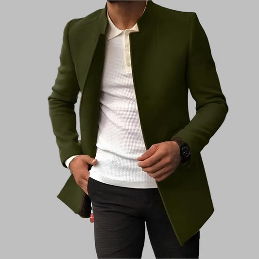 Moderne Herenblazer Zonder Knopen – Elegant & Veelzijdig