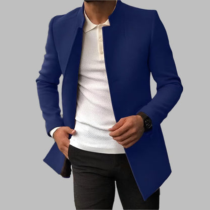 Moderne Herenblazer Zonder Knopen – Elegant & Veelzijdig