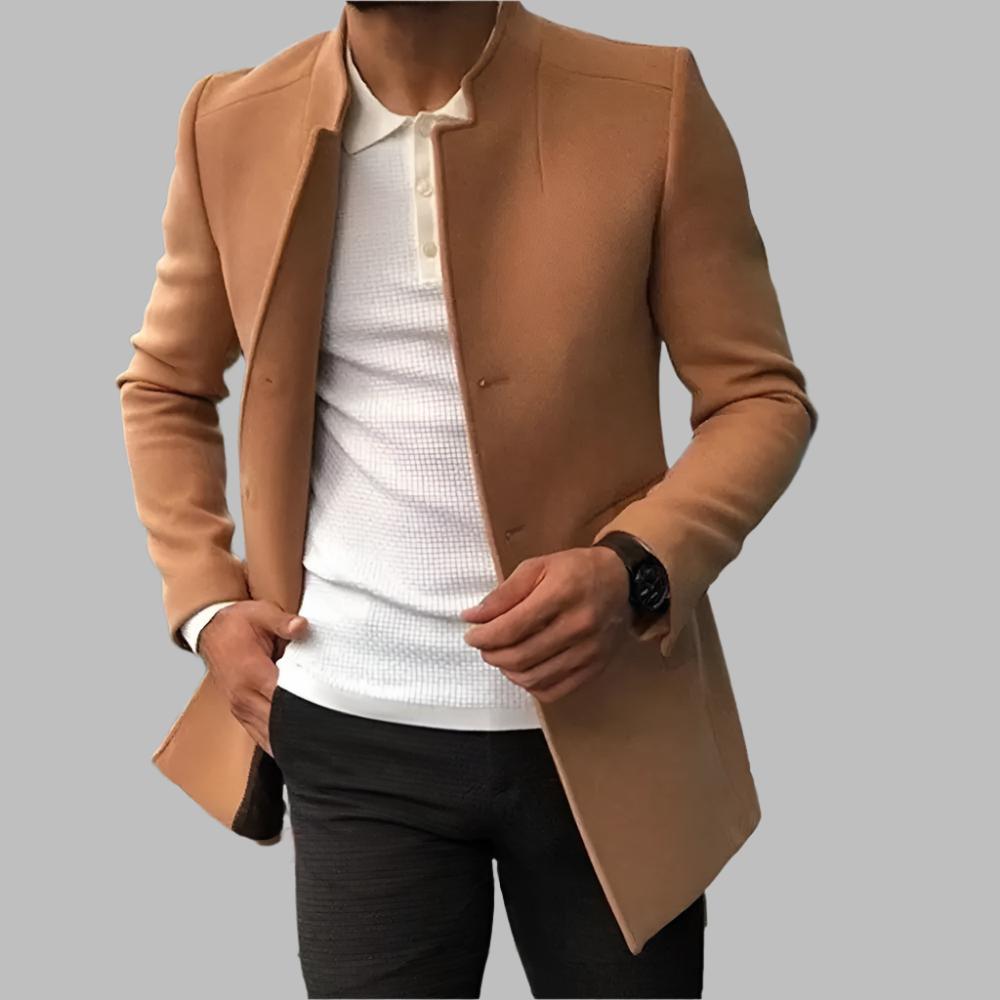 Moderne Herenblazer Zonder Knopen – Elegant & Veelzijdig