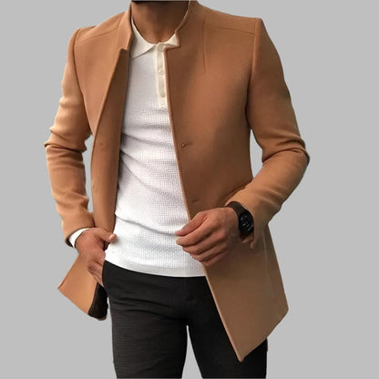 Moderne Herenblazer Zonder Knopen – Elegant & Veelzijdig