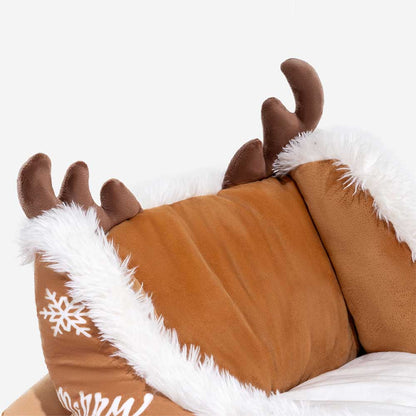 Kerst Hondenbed in Sledevorm met Antislipbodem, S, M en L