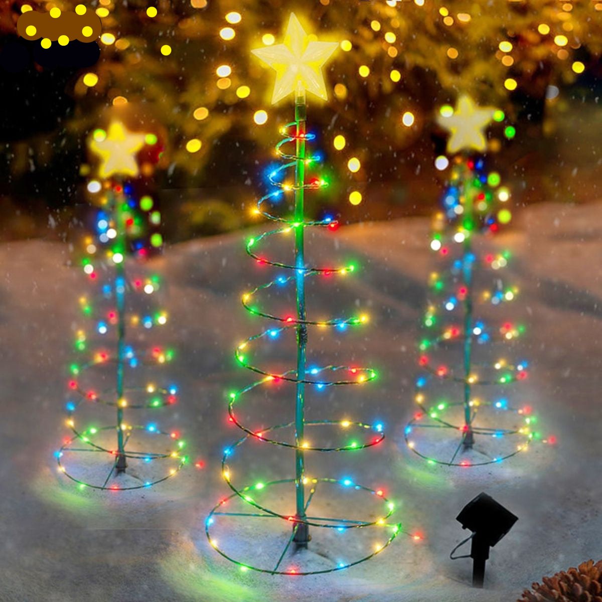 Solar LED Kerstboom 50 cm – Draadloze Tuinverlichting op Zonne-energie