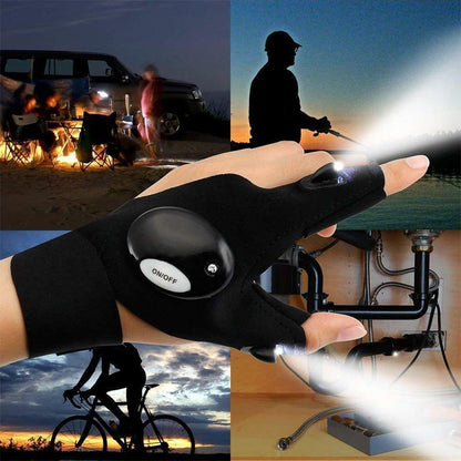 LED-Handschoenen Lichtvinger met Ingebouwde Verlichting voor Klussen