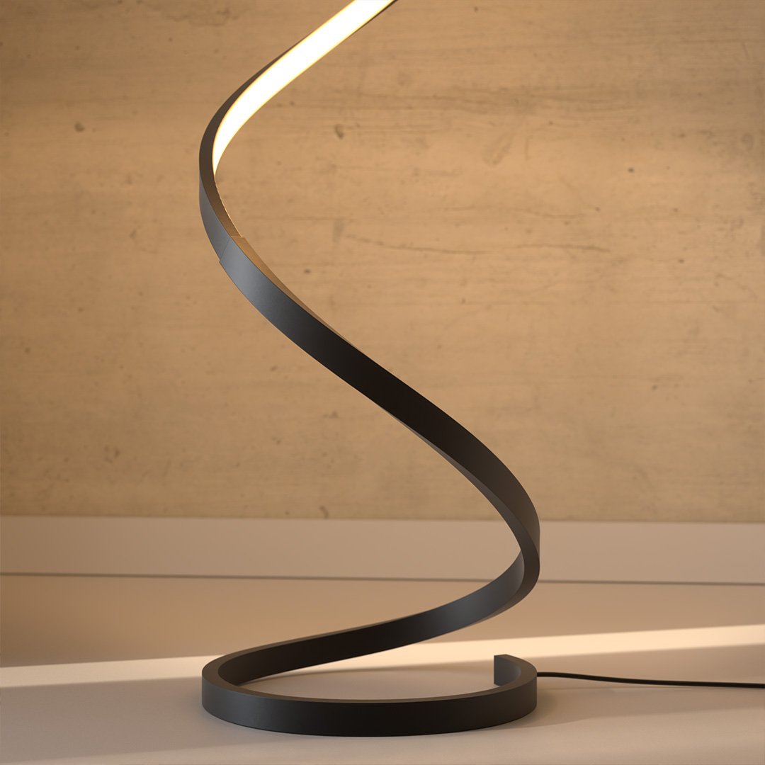 Spira Vloerlamp – Moderne Sculpturale LED Designlamp