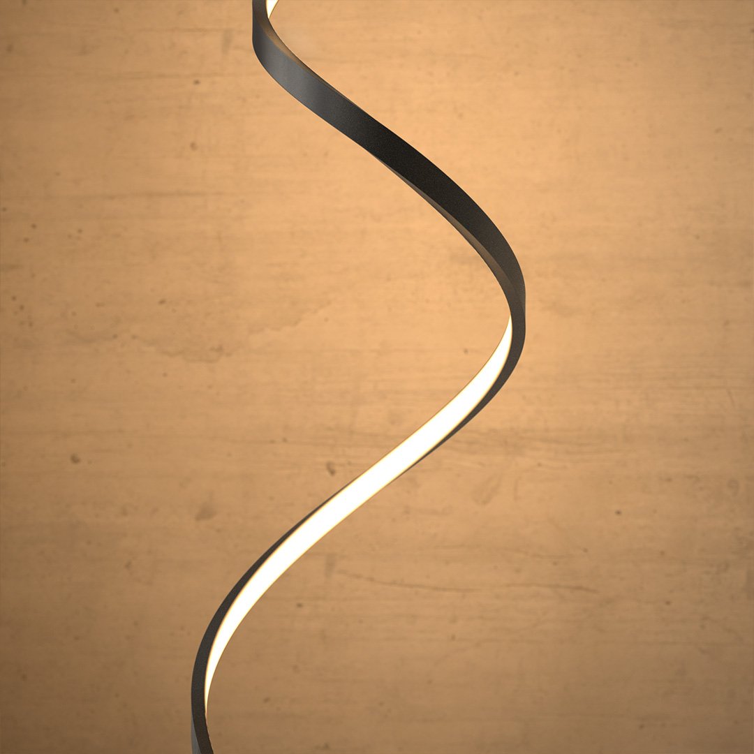 Spira Vloerlamp – Moderne Sculpturale LED Designlamp
