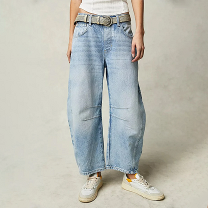 Aurora Wijde Jeans – Dames baggy broek met comfortabele pasvorm