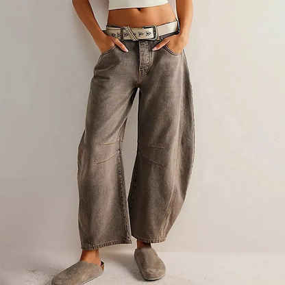 Aurora Wijde Jeans – Dames baggy broek met comfortabele pasvorm