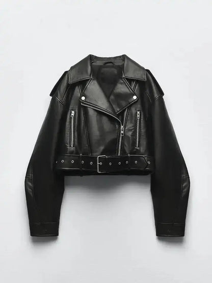 Nova | Dames Leren Oversized Jas met Moderne Uitstraling
