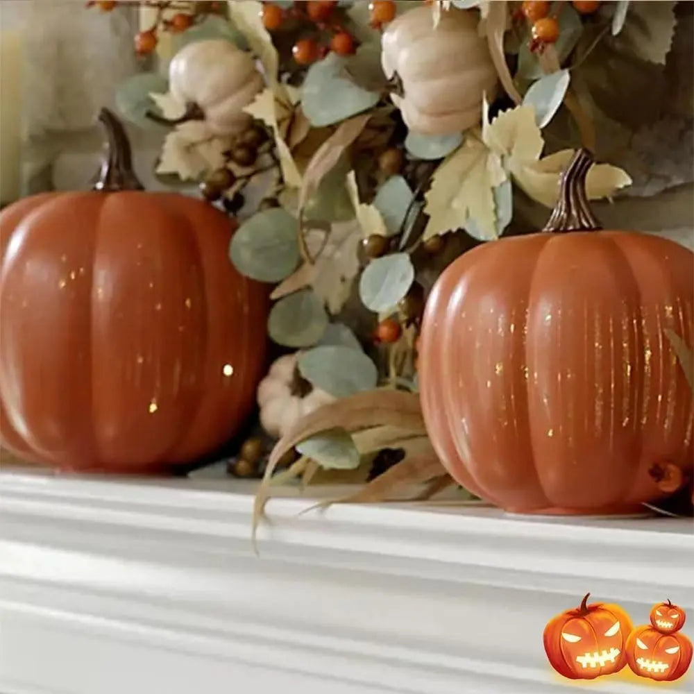 SterrenPompoen LED Decoratie met 6-Uur Timer voor Herfst