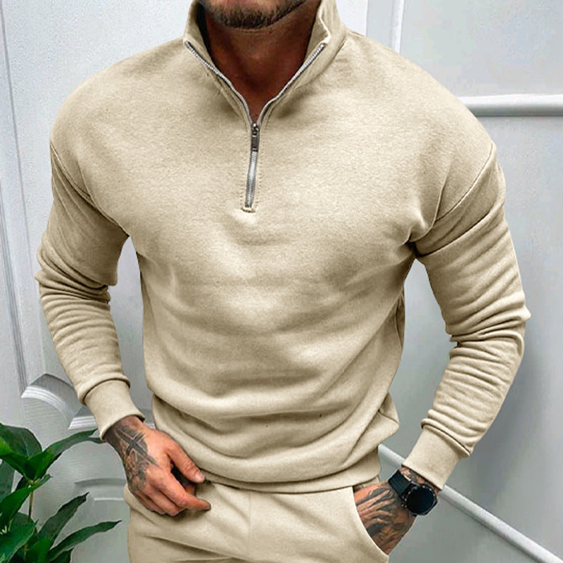 Luxe Heren Half-Zip Trui – Zacht, Modern en Veelzijdig