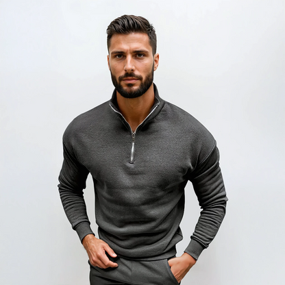 Luxe Heren Half-Zip Trui – Zacht, Modern en Veelzijdig