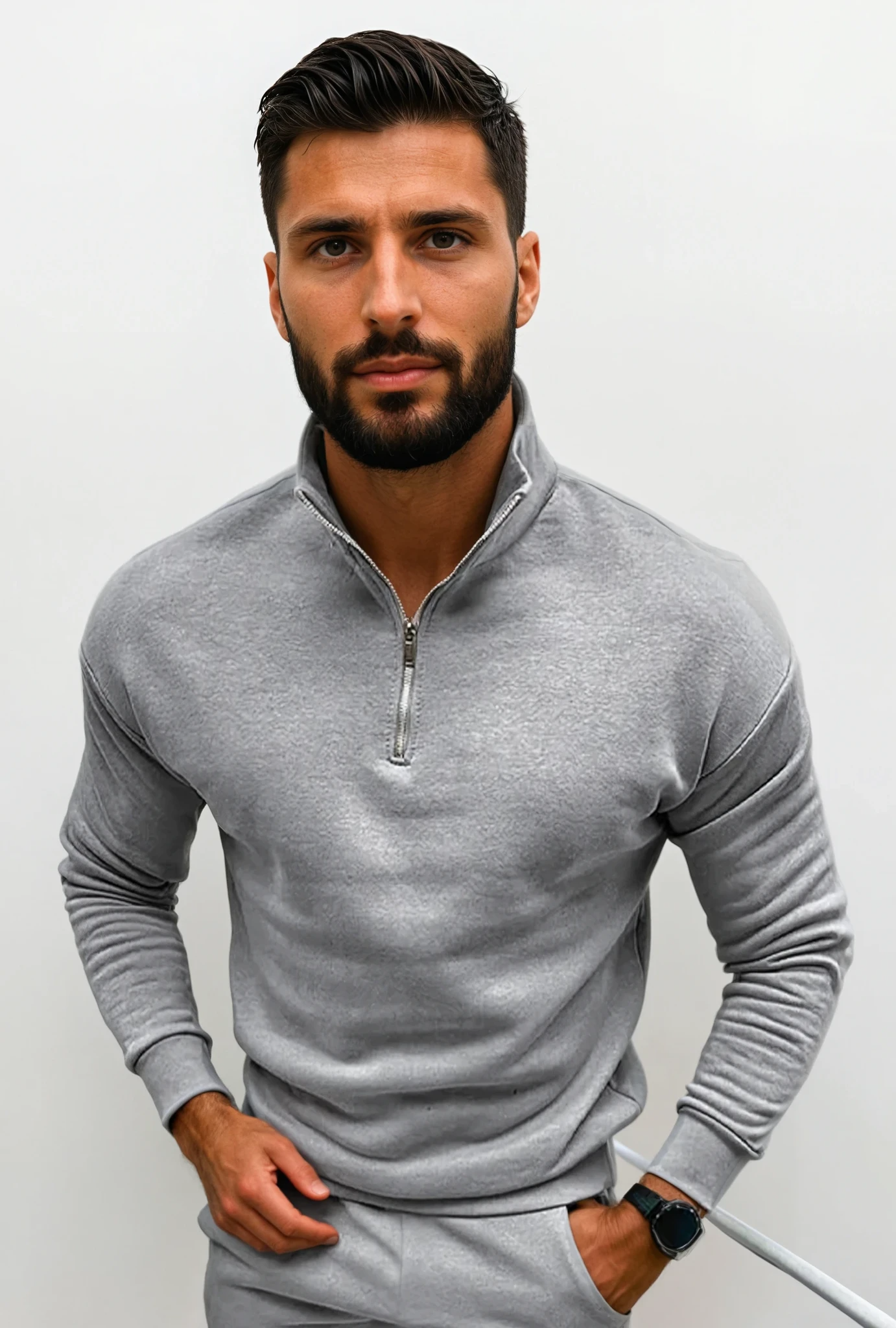 Luxe Heren Half-Zip Trui – Zacht, Modern en Veelzijdig