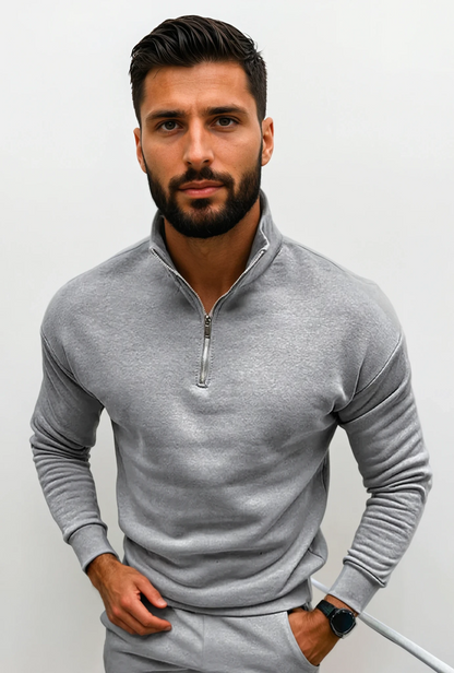 Luxe Heren Half-Zip Trui – Zacht, Modern en Veelzijdig