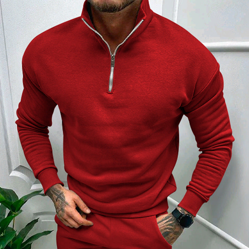 Luxe Heren Half-Zip Trui – Zacht, Modern en Veelzijdig