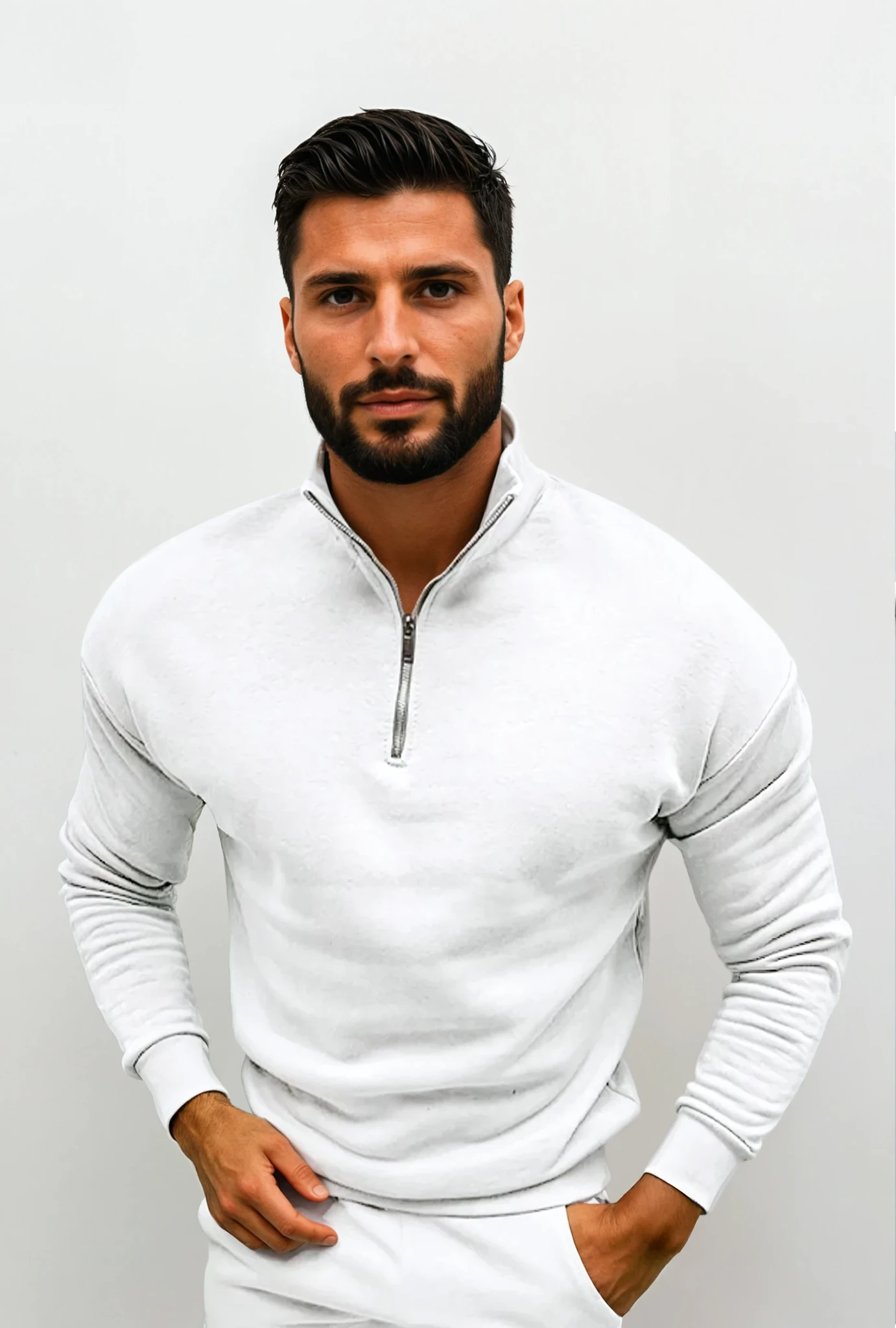 Luxe Heren Half-Zip Trui – Zacht, Modern en Veelzijdig