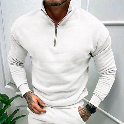 Luxe Heren Half-Zip Trui – Zacht, Modern en Veelzijdig