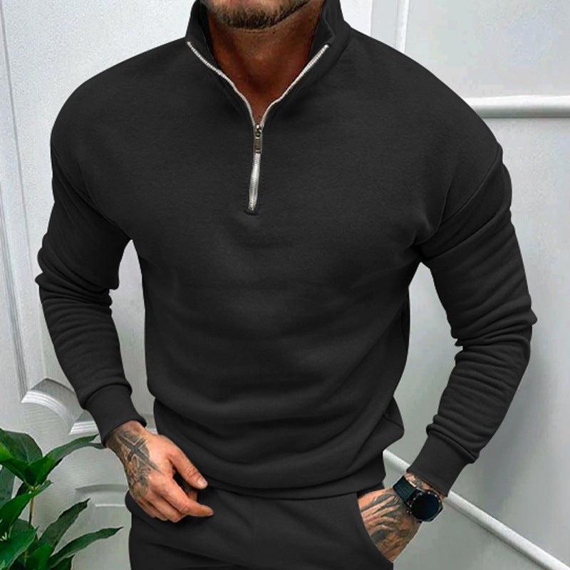 Luxe Heren Half-Zip Trui – Zacht, Modern en Veelzijdig