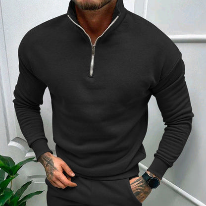 Luxe Heren Half-Zip Trui – Zacht, Modern en Veelzijdig