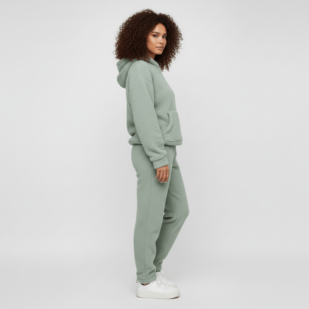 Evi Dames Loungewear Set met Hoodie, Capuchon en Broek