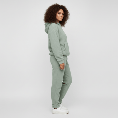 Evi Dames Loungewear Set met Hoodie, Capuchon en Broek