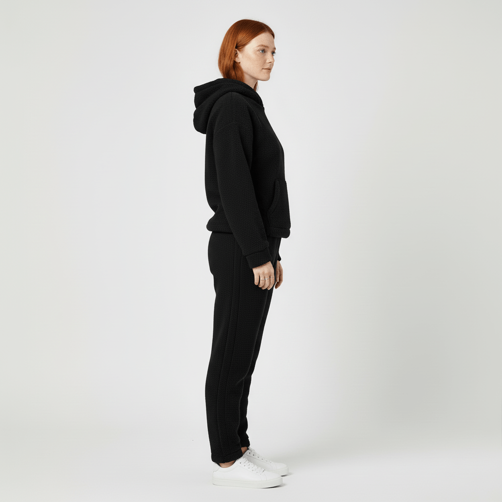 Evi Dames Loungewear Set met Hoodie, Capuchon en Broek