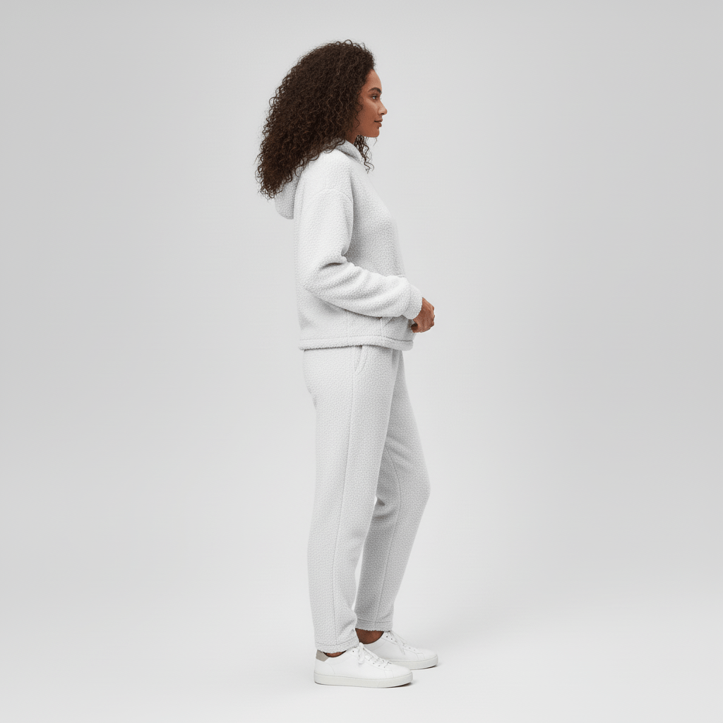 Evi Dames Loungewear Set met Hoodie, Capuchon en Broek