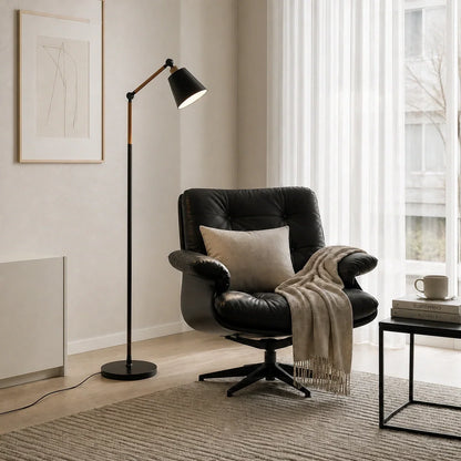 Nordlume Scandinavische vloerlamp – verstelbare staande lamp voor thuis