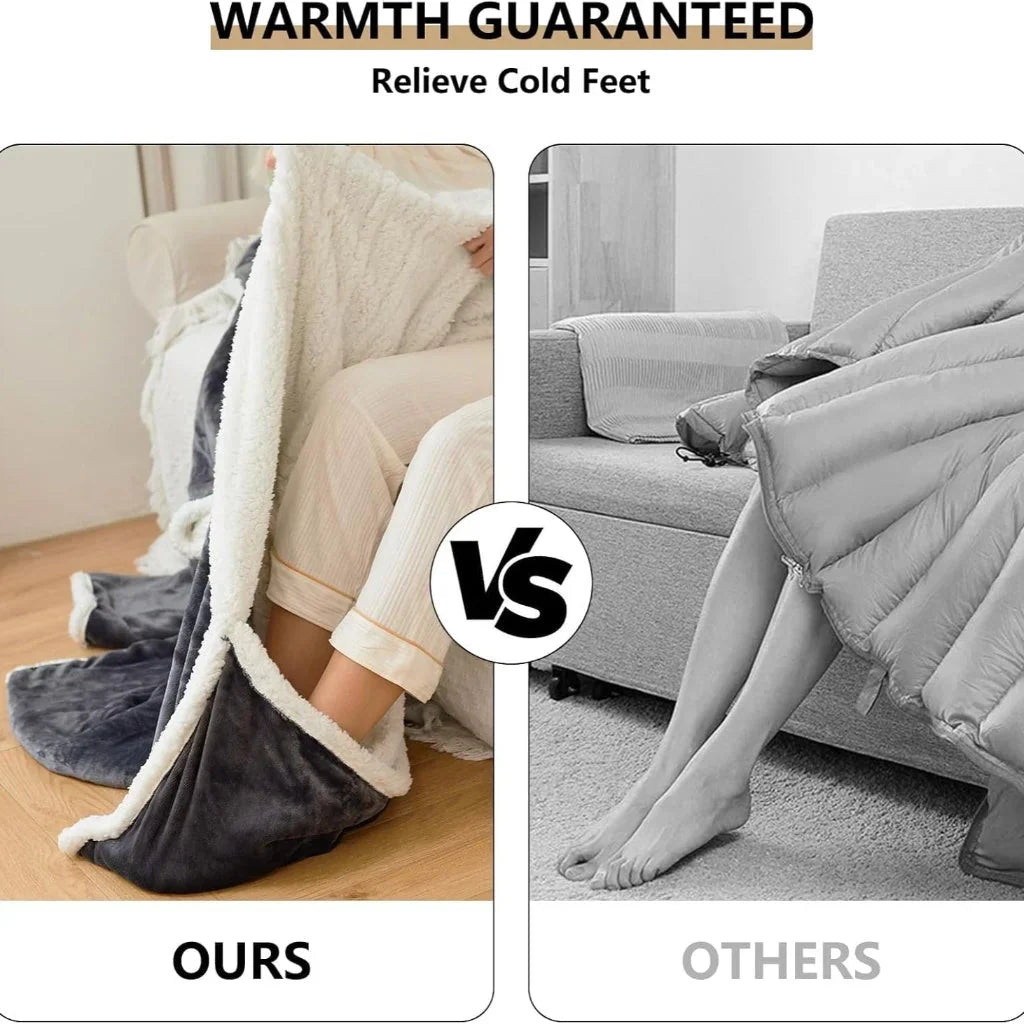 Verwarmde schouderdeken Solvéra – elektrische warmtedeken met instelbare warmte
